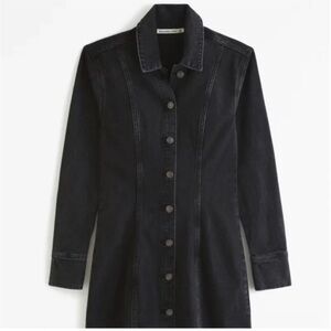 Abercrombie & Fitch Black Denim Dress